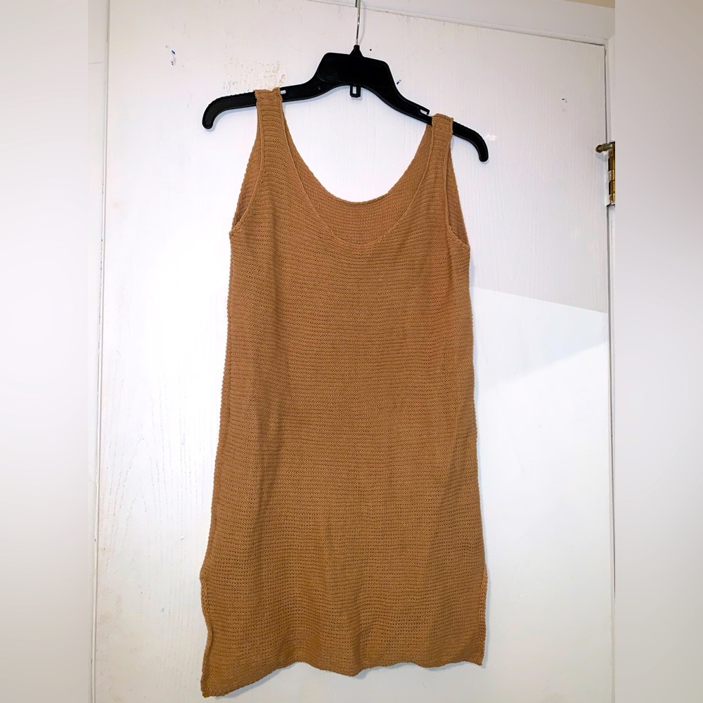 Brown crochet Dress/Swimwear cover up